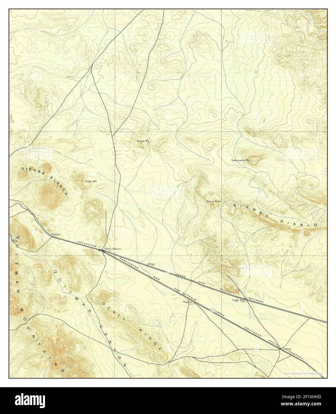 Sierra blanca texas map Cut Out Stock Images & Pictures Alamy