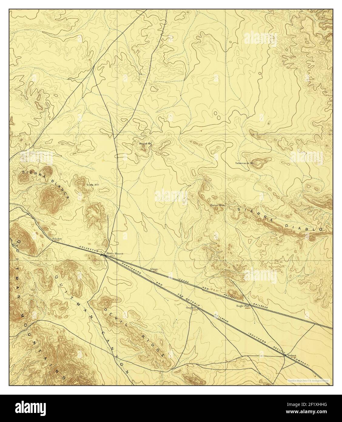 Map of sierra blanca texas hires stock photography and images Alamy