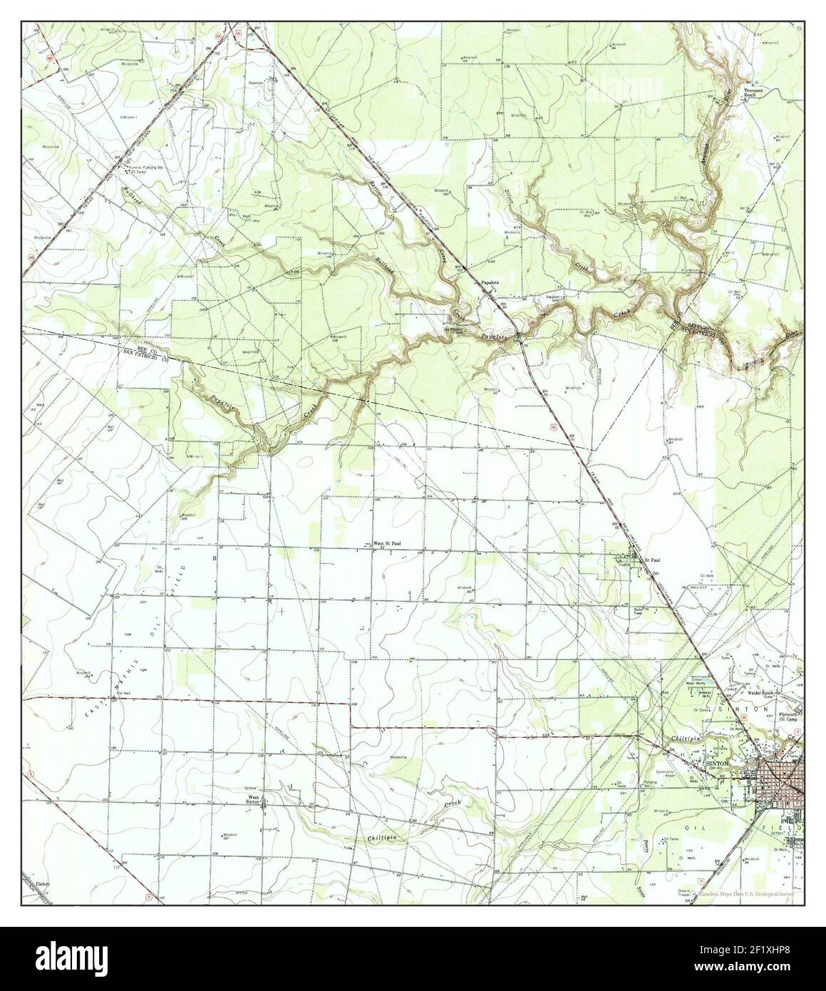 Sinton texas map hires stock photography and images Alamy