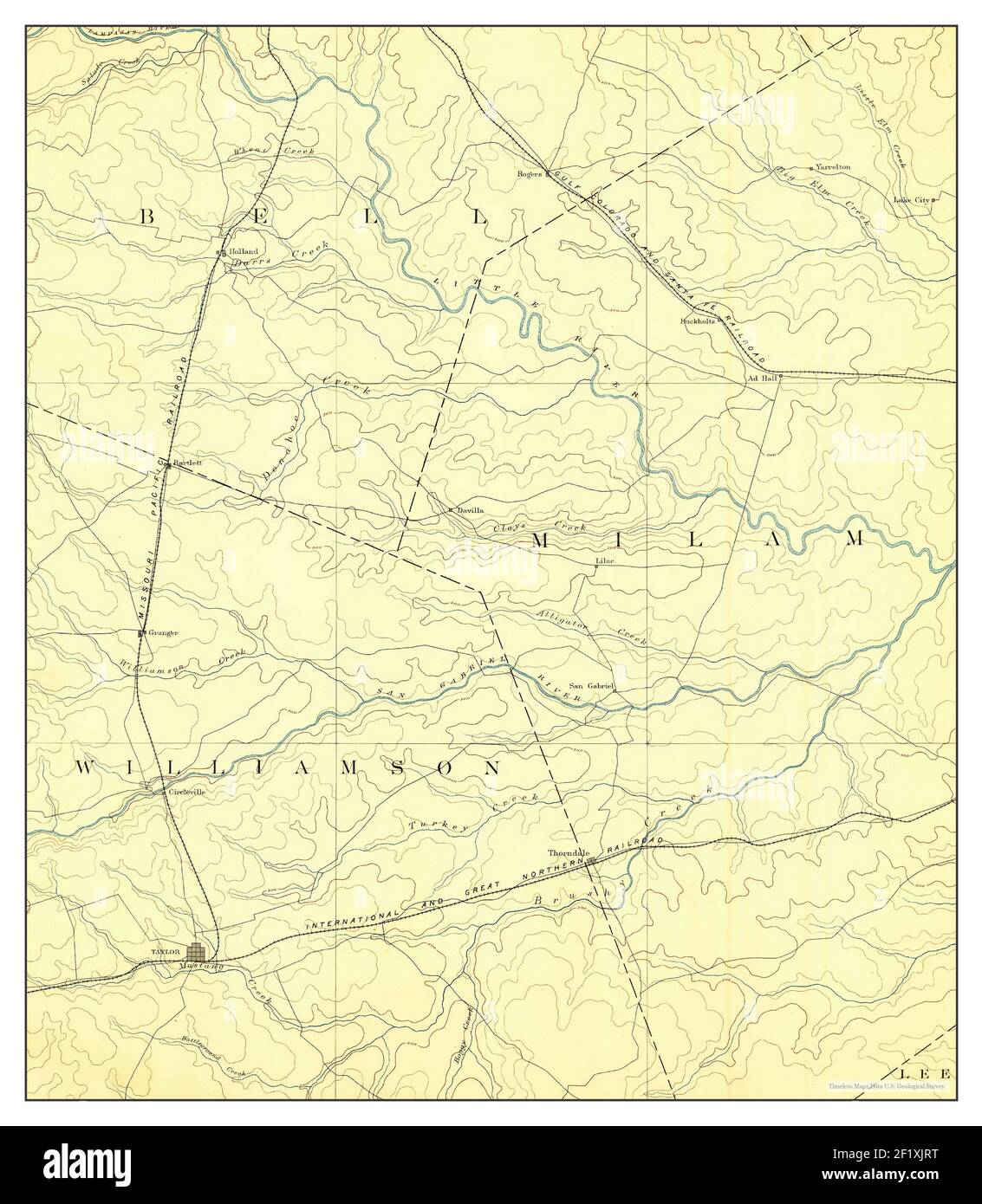 Taylor, Texas, map 1885, 1125000, United States of America by Timeless Maps, data U.S