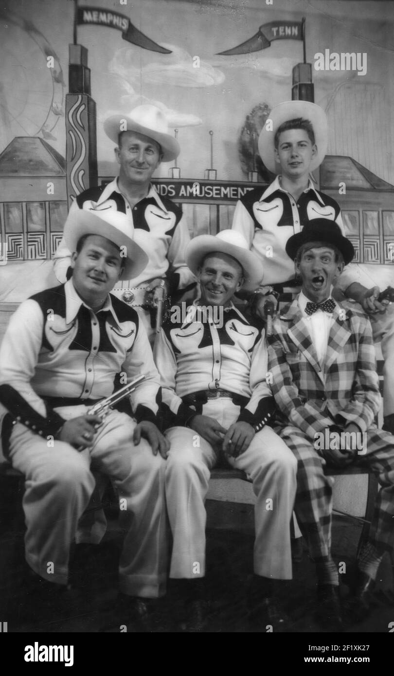 The Slim Rhodes band at the MidSouth Fair in Memphis, TN 1955 Stock
