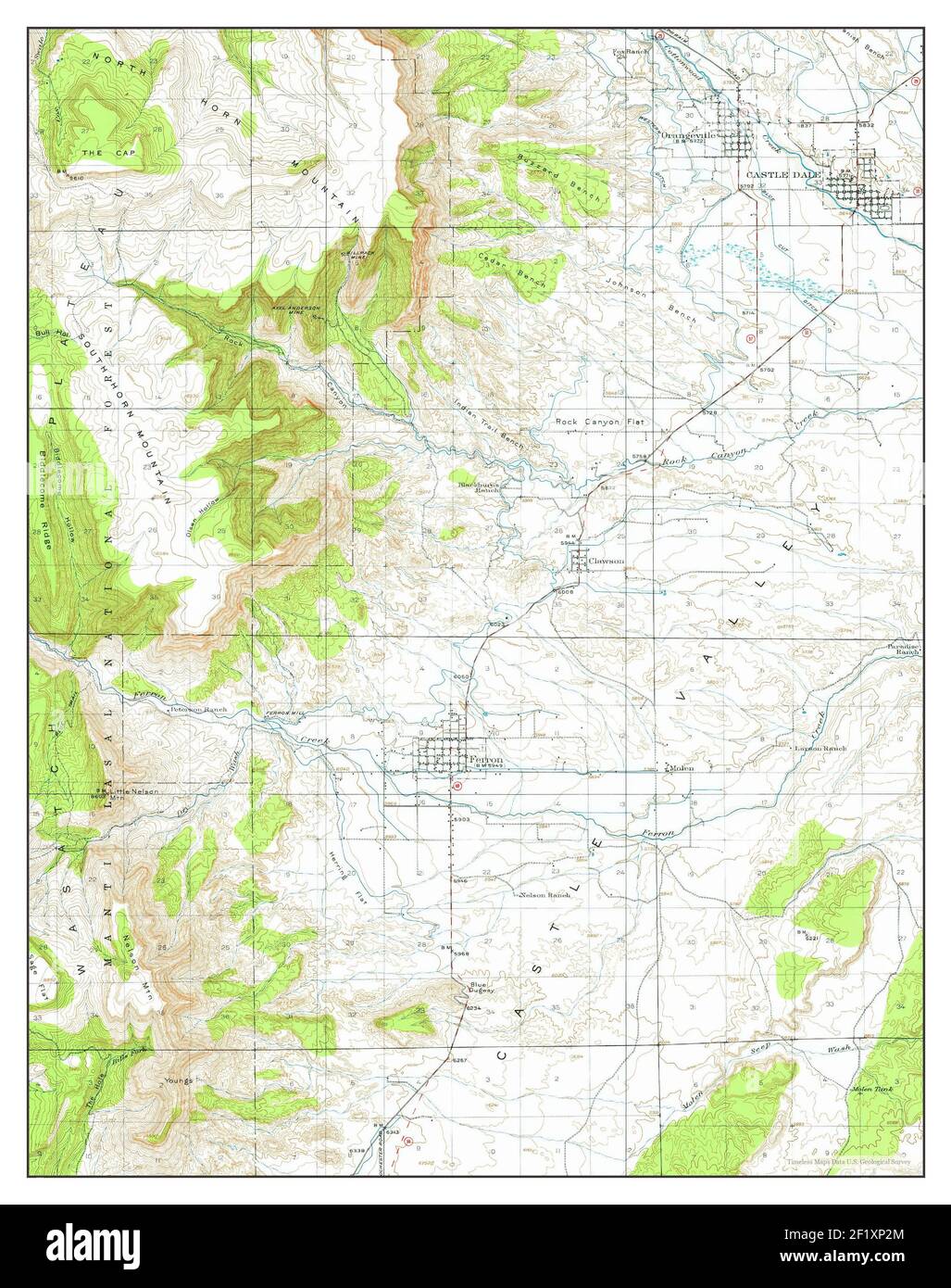 Castle Dale, Utah, map 1923, 162500, United States of America by