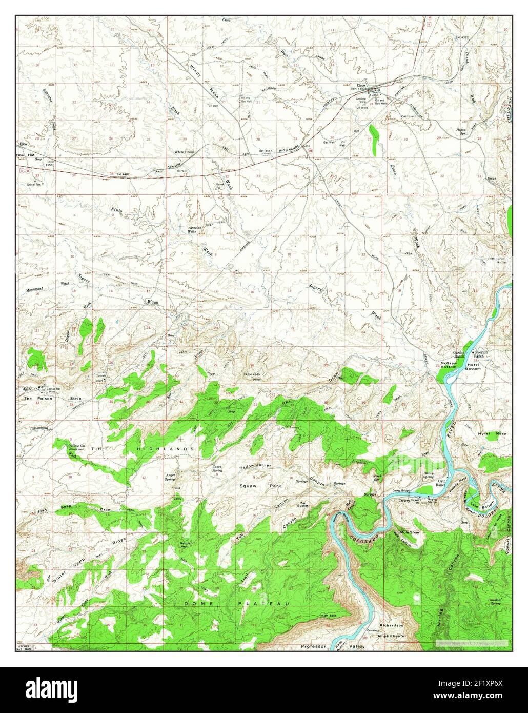 Cisco, Utah, map 1958, 162500, United States of America by Timeless
