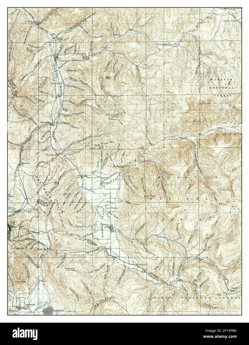 Coalville, utah maps hires stock photography and images Alamy