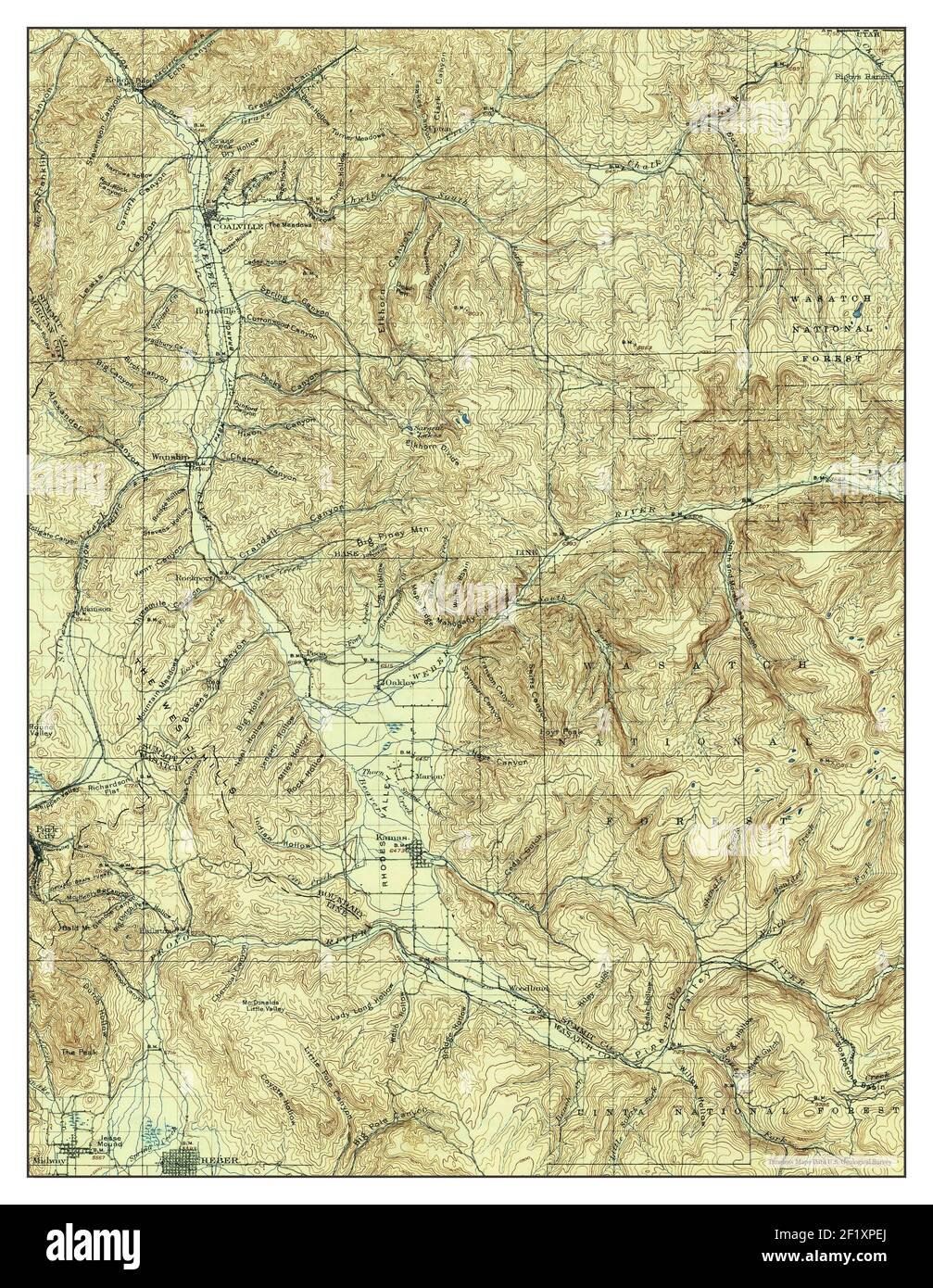 Map of coalville utah hires stock photography and images Alamy