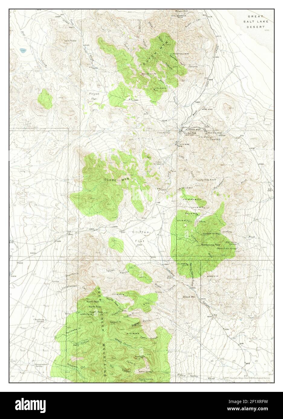 Utah gold map hires stock photography and images Alamy