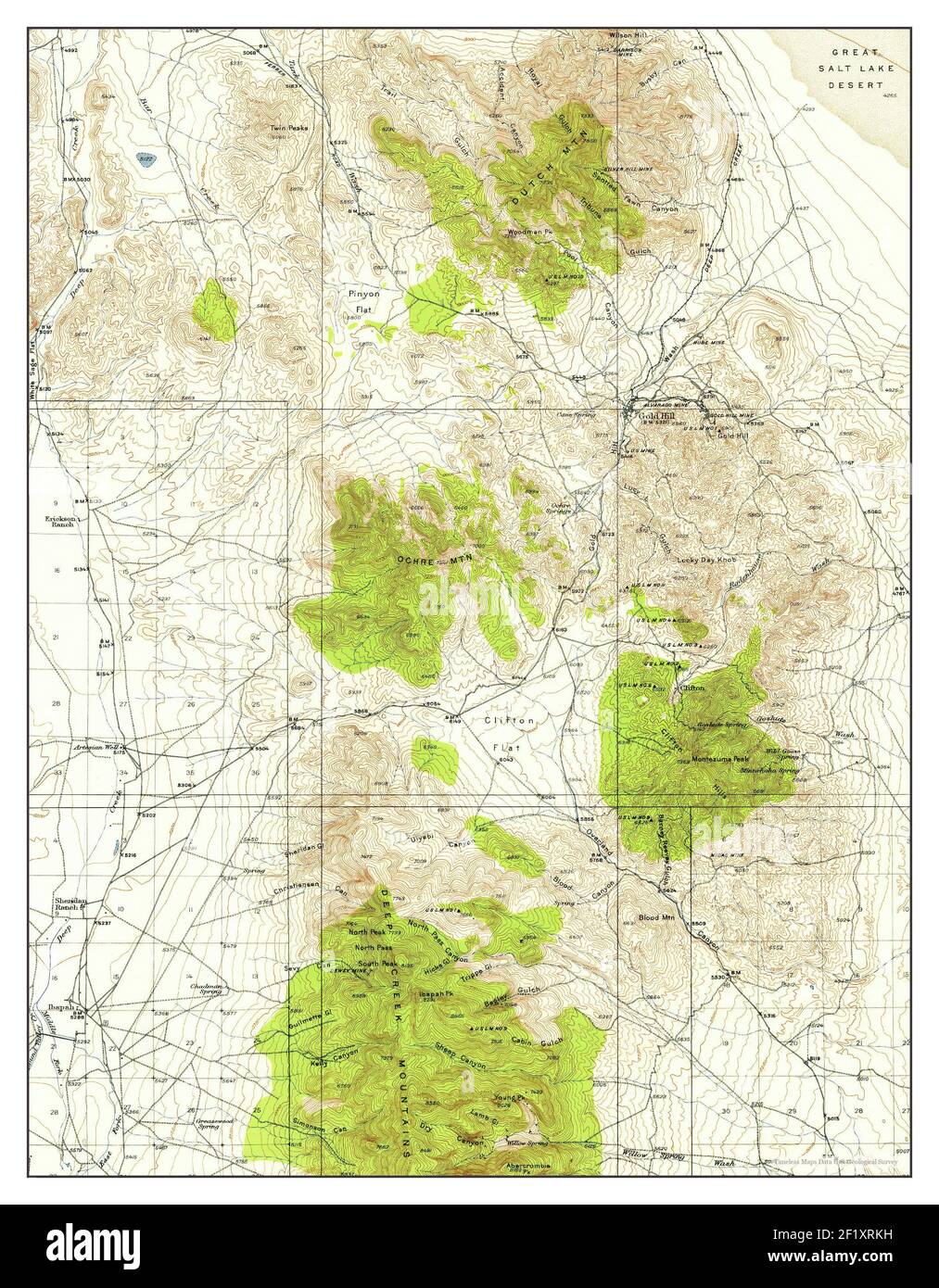 Utah gold map hires stock photography and images Alamy