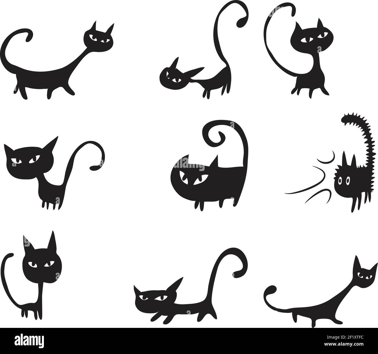 Vector cartoon cat face emoji set Stock Vector Image & Art - Alamy