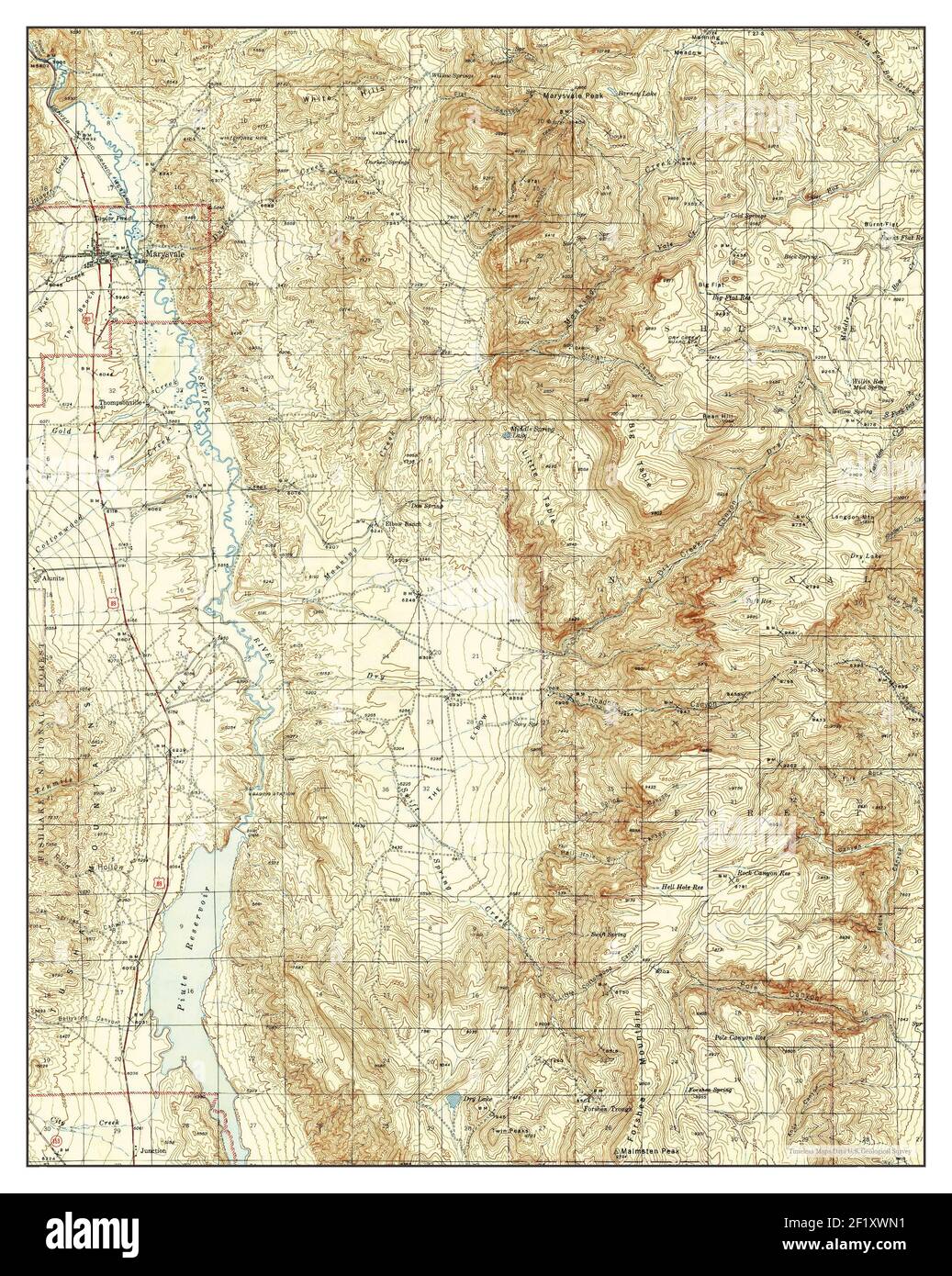 Map of marysvale utah hires stock photography and images Alamy