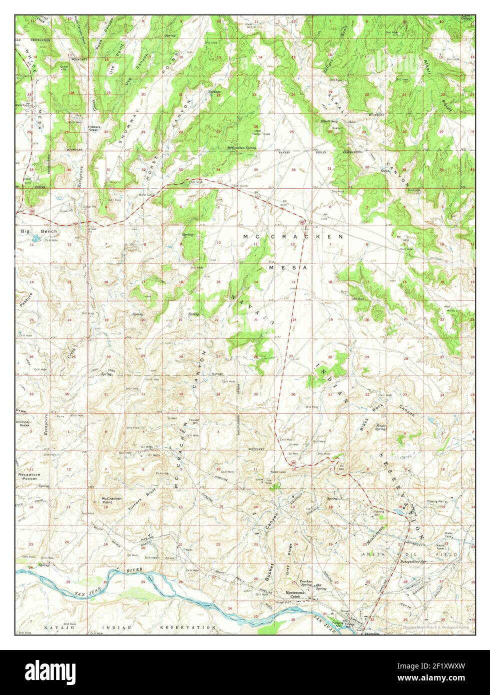 Montezuma Creek Utah Map Montezuma Creek, Utah, Map 1962, 1:62500, United States Of America By  Timeless Maps, Data U.s. Geological Survey Stock Photo - Alamy