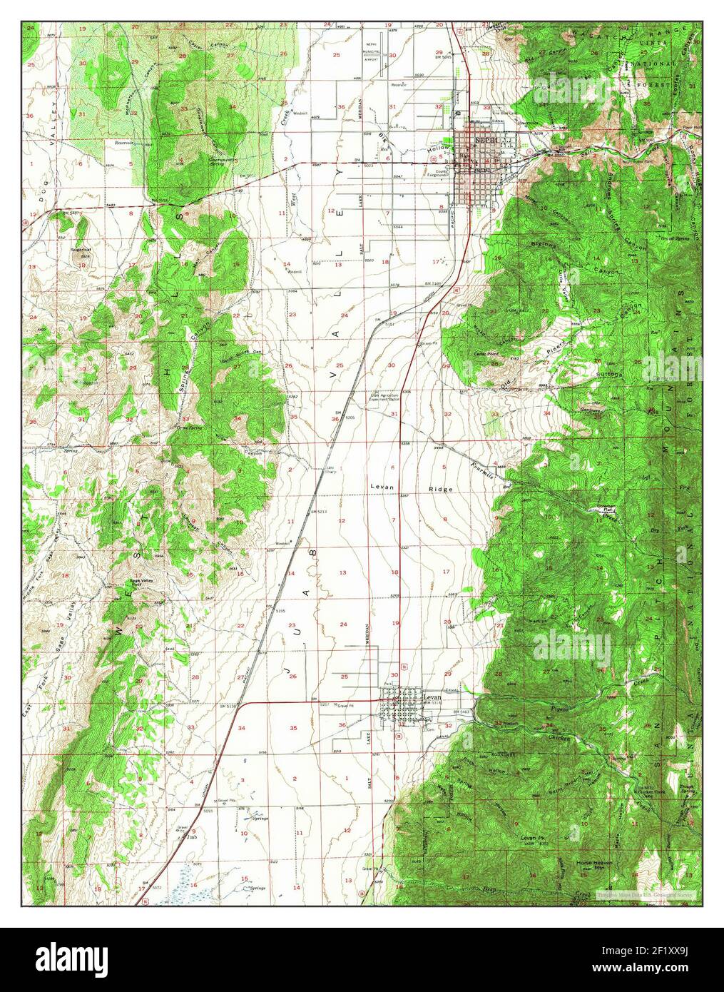 Map of nephi utah hires stock photography and images Alamy