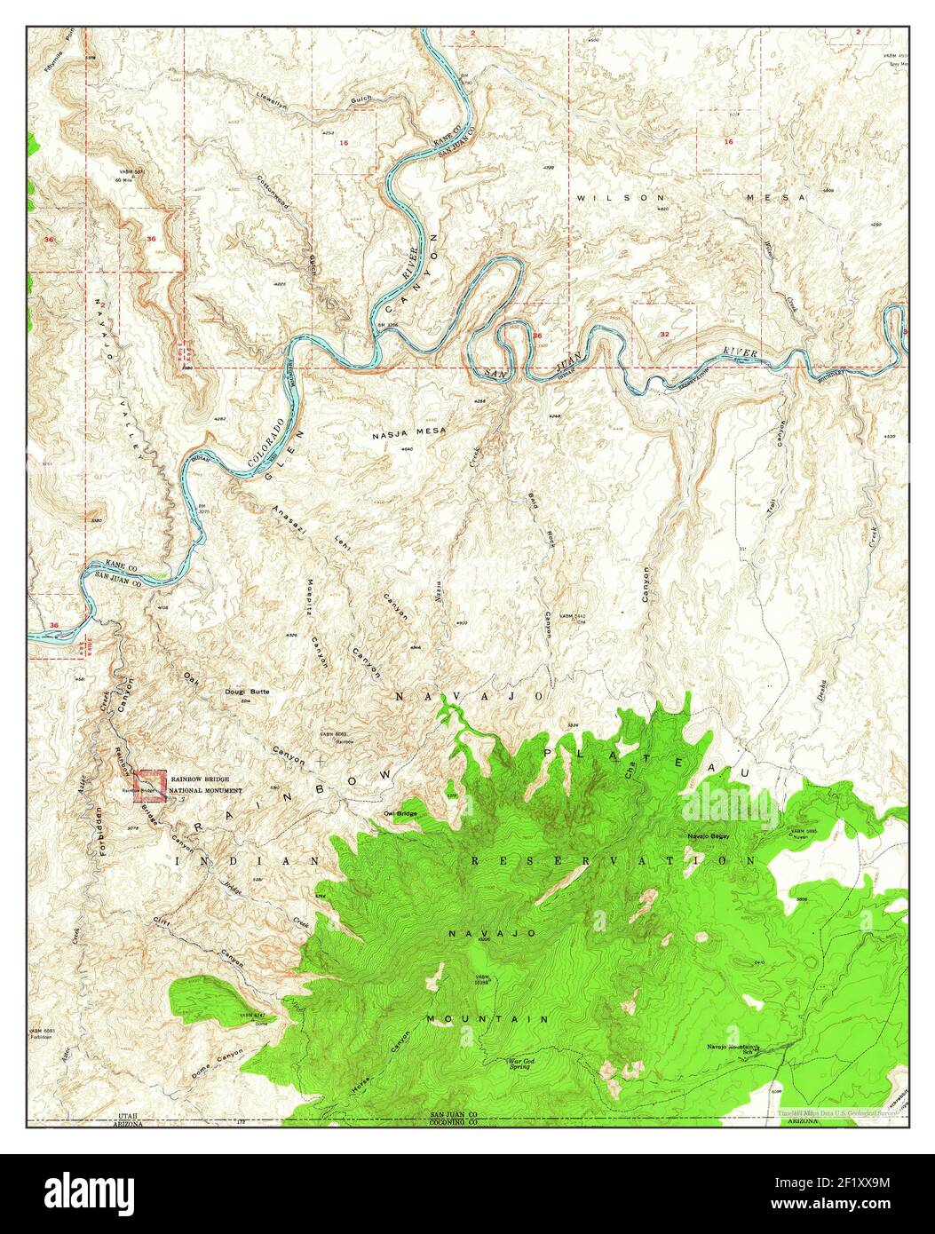Navajo county map hires stock photography and images Alamy