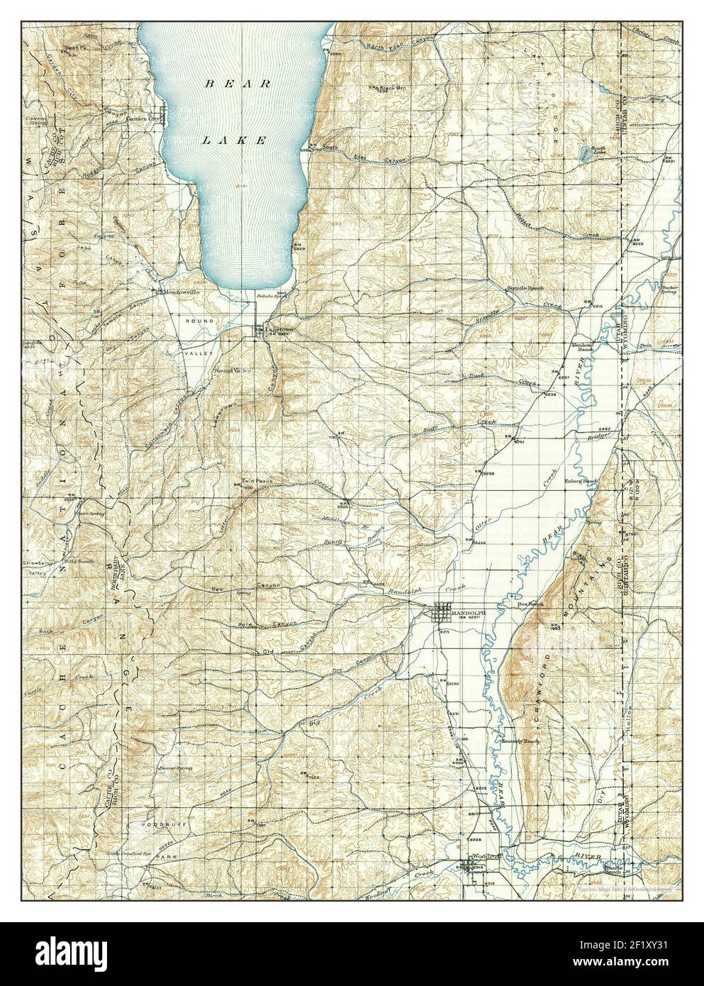 Map of randolph utah hires stock photography and images Alamy