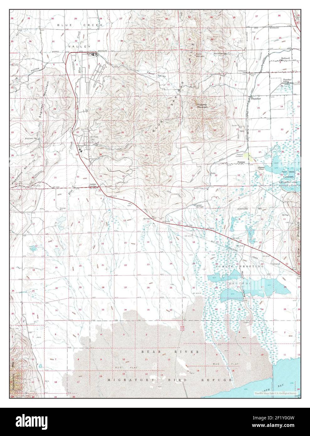 Thatcher Mountain, Utah, map 1961, 162500, United States of America by