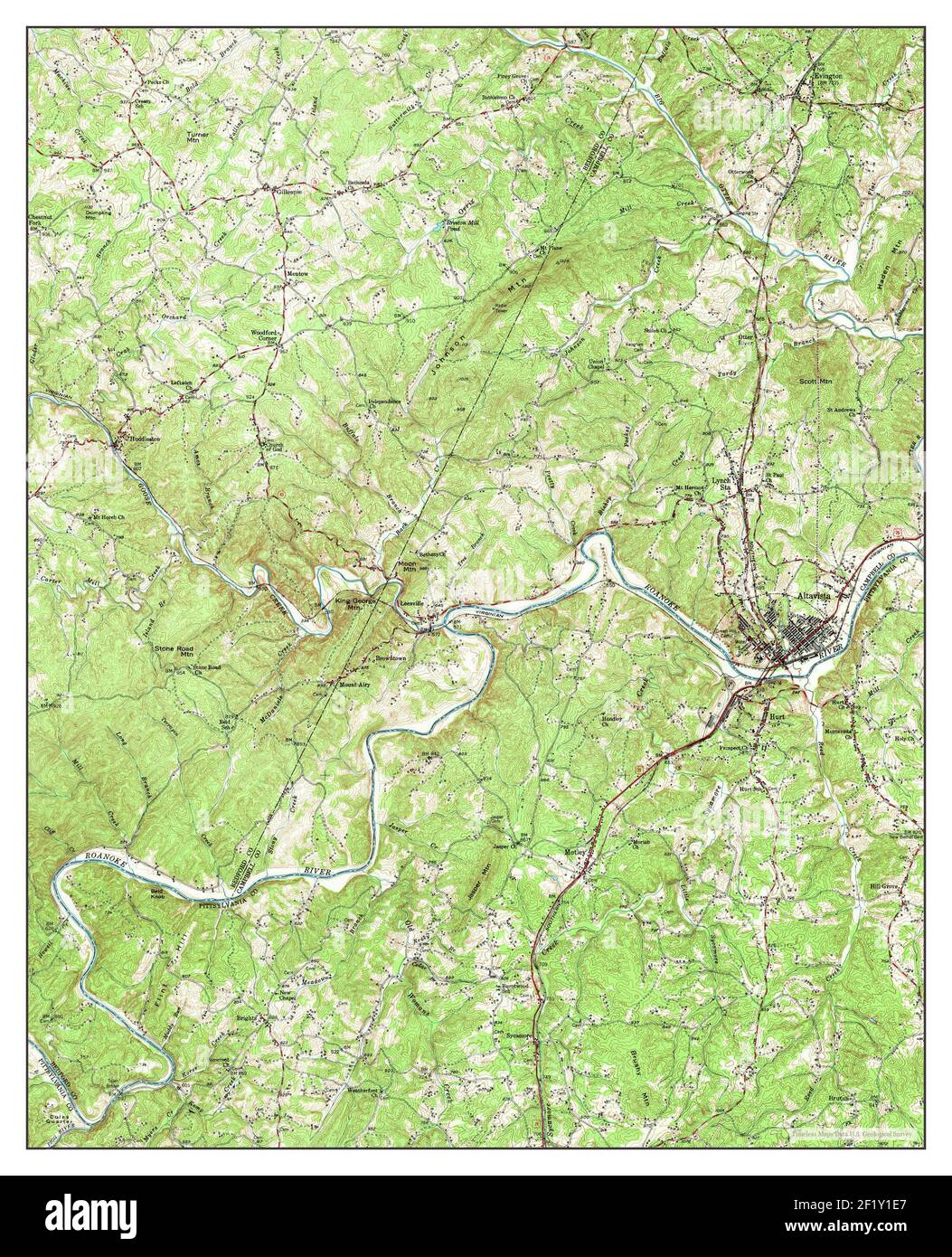 Map of altavista virginia hires stock photography and images Alamy