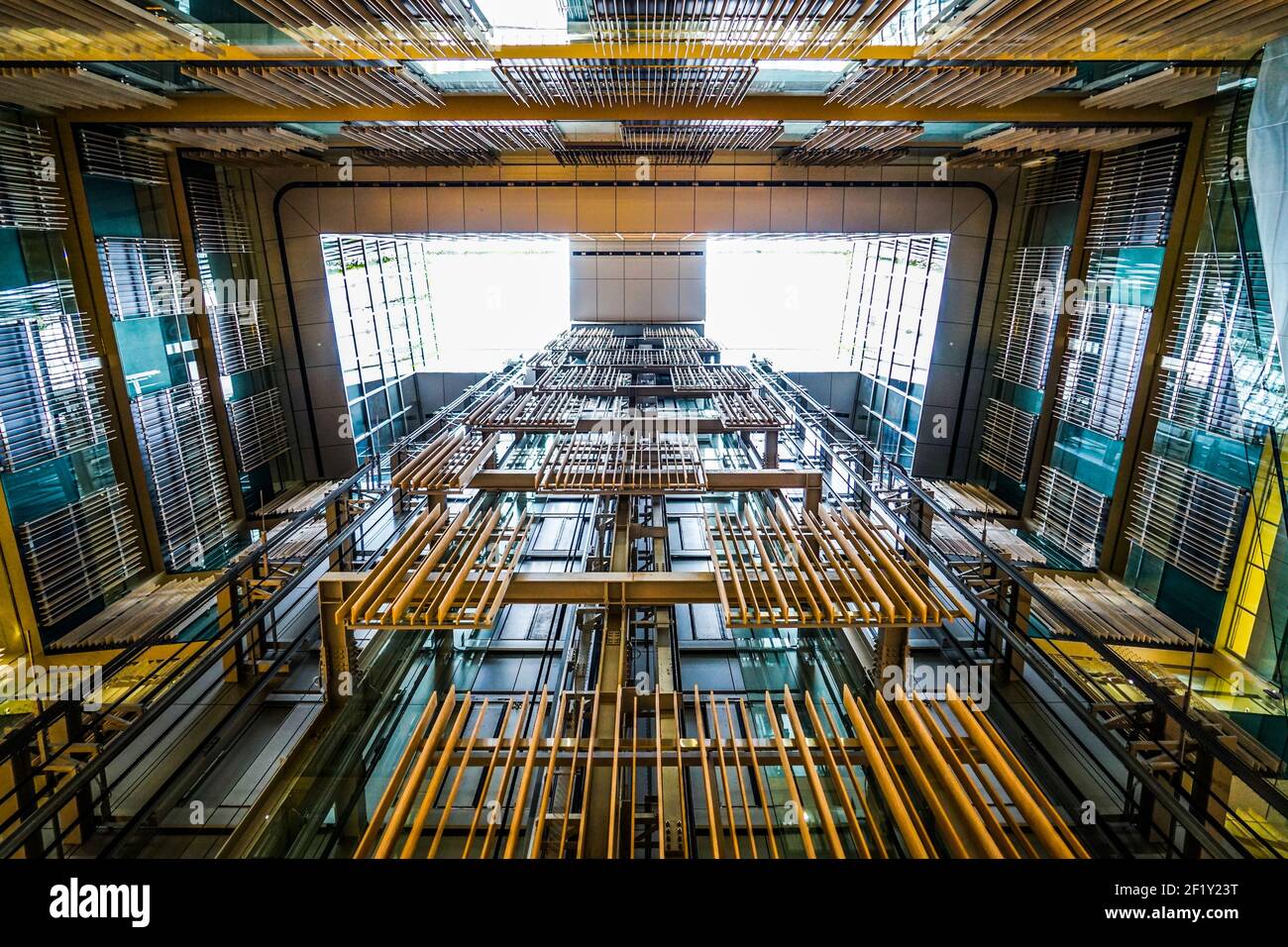 Structure of Toshima Ward Office Stock Photo