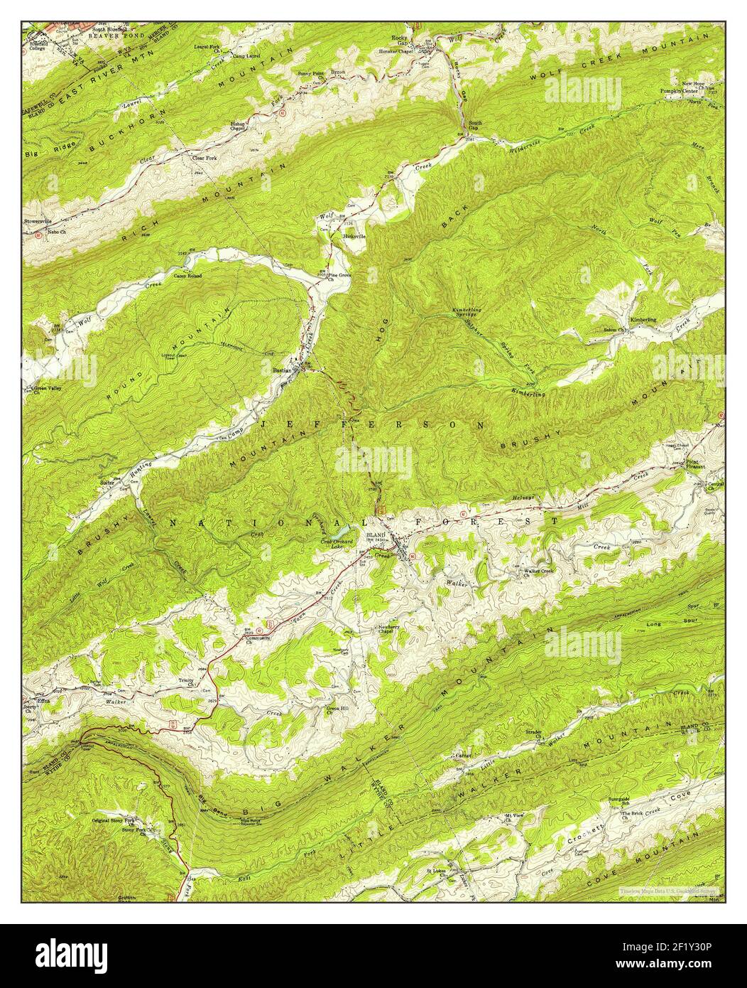 Map of bland virginia hires stock photography and images Alamy