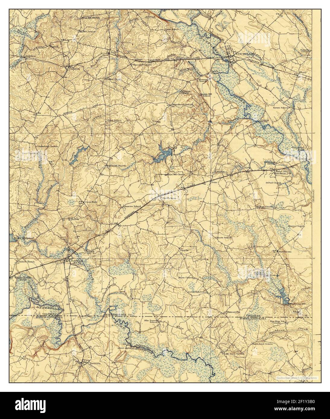 Map of virginia 1920 hires stock photography and images Alamy