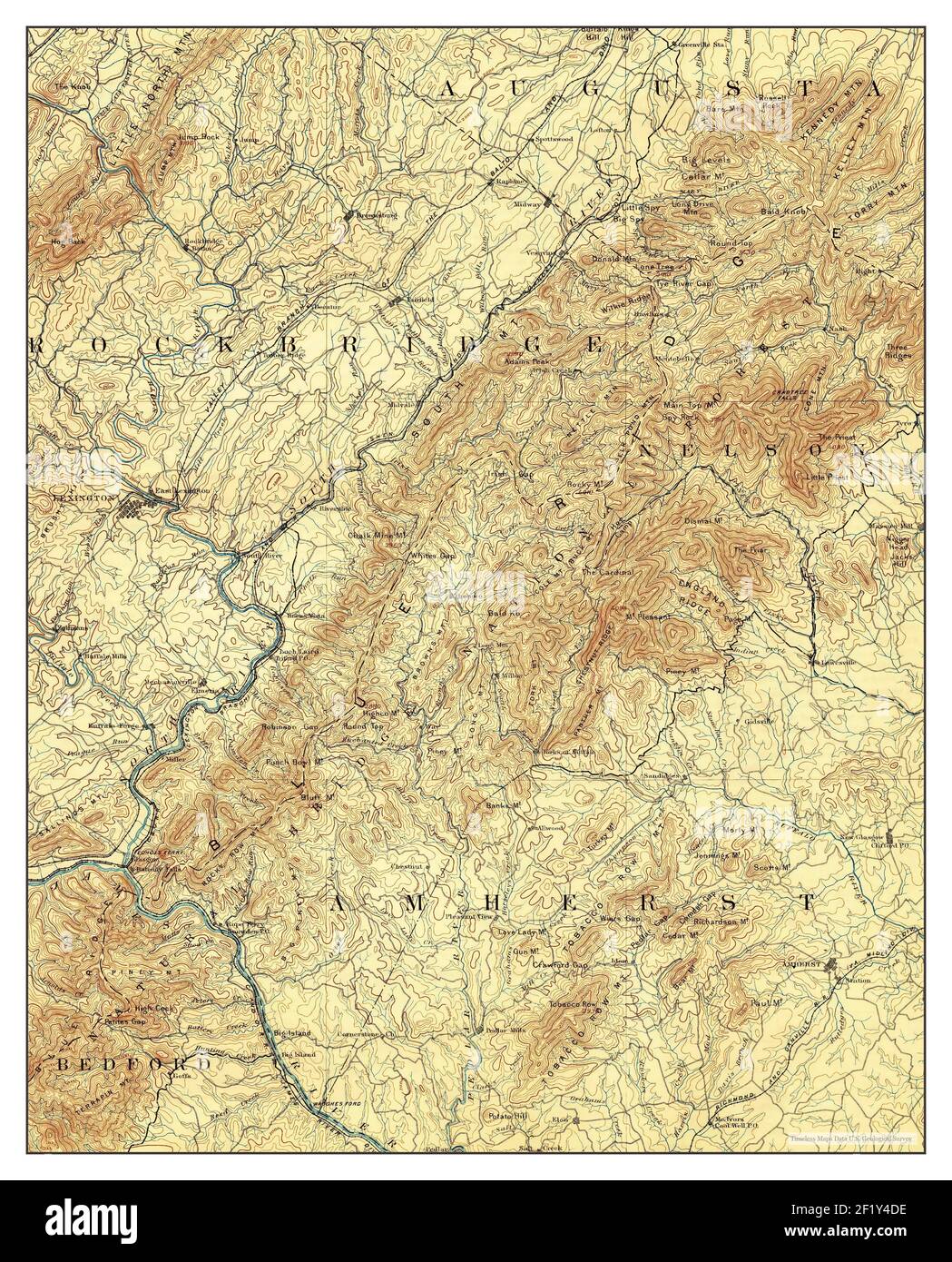 Buena Vista, Virginia, map 1894, 1125000, United States of America by Timeless Maps, data U.S