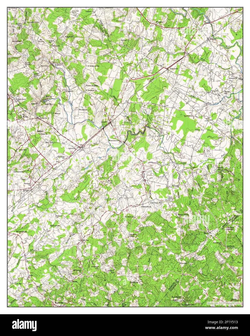 Catlett, Virginia, map 1943, 162500, United States of America by