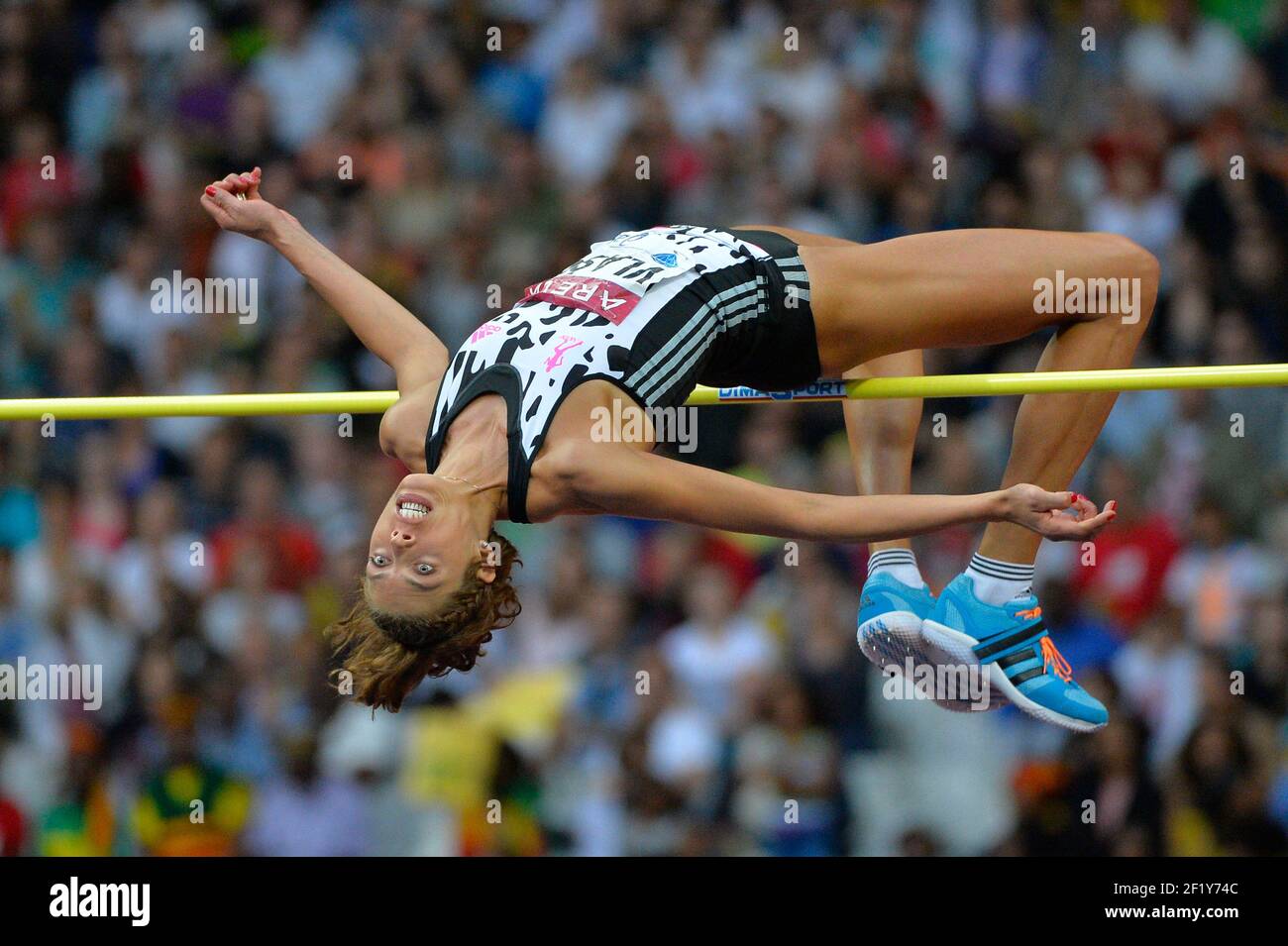 Blanka Vlasic (CRO) / High Jump Women during the Diamond league, Meeting Areva 2014, at the Stade de France, Paris, France, on July 5, 2014. Photo Julien Crosnier / KMSP / DPPI Stock Photo