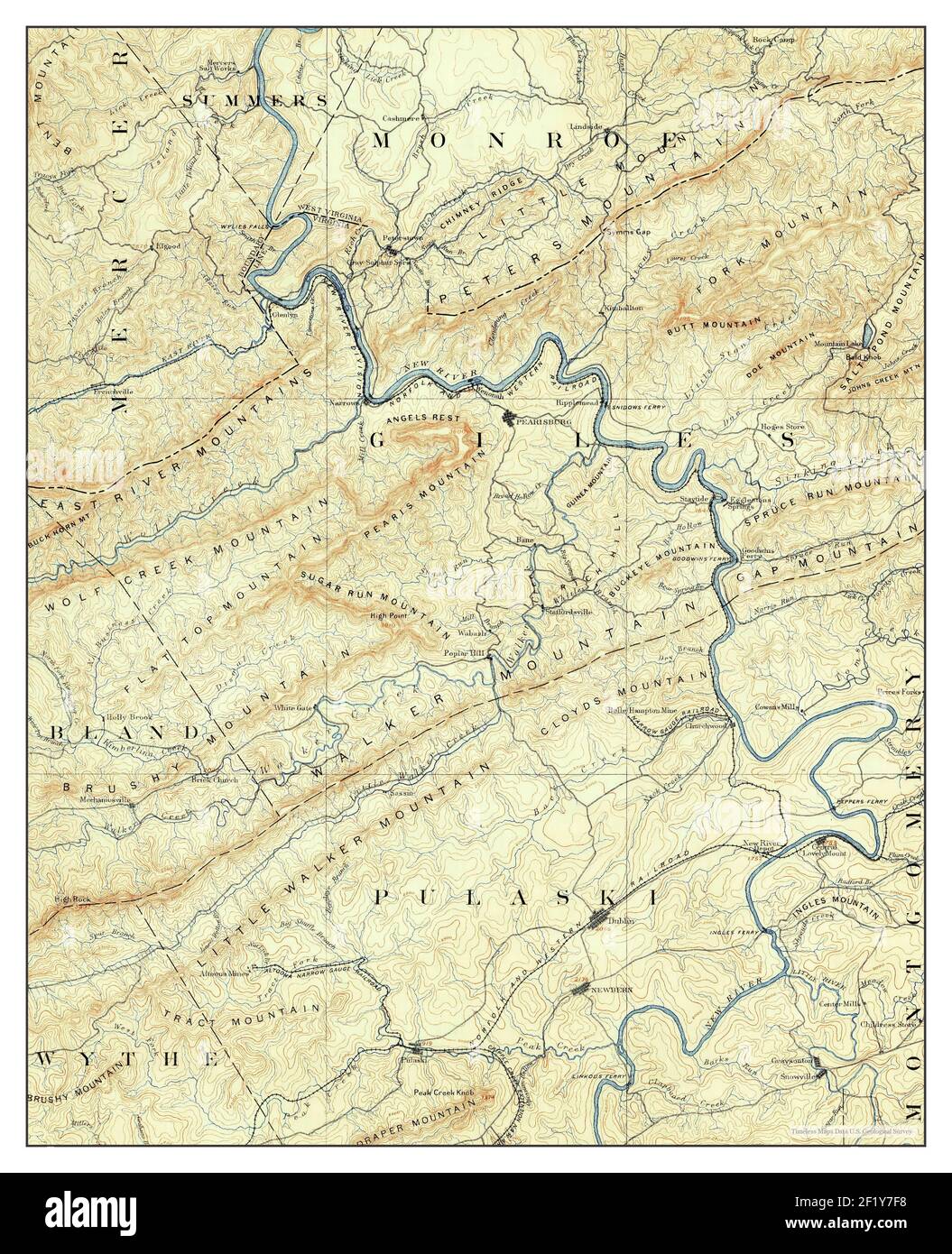 Dublin virginia map hires stock photography and images Alamy