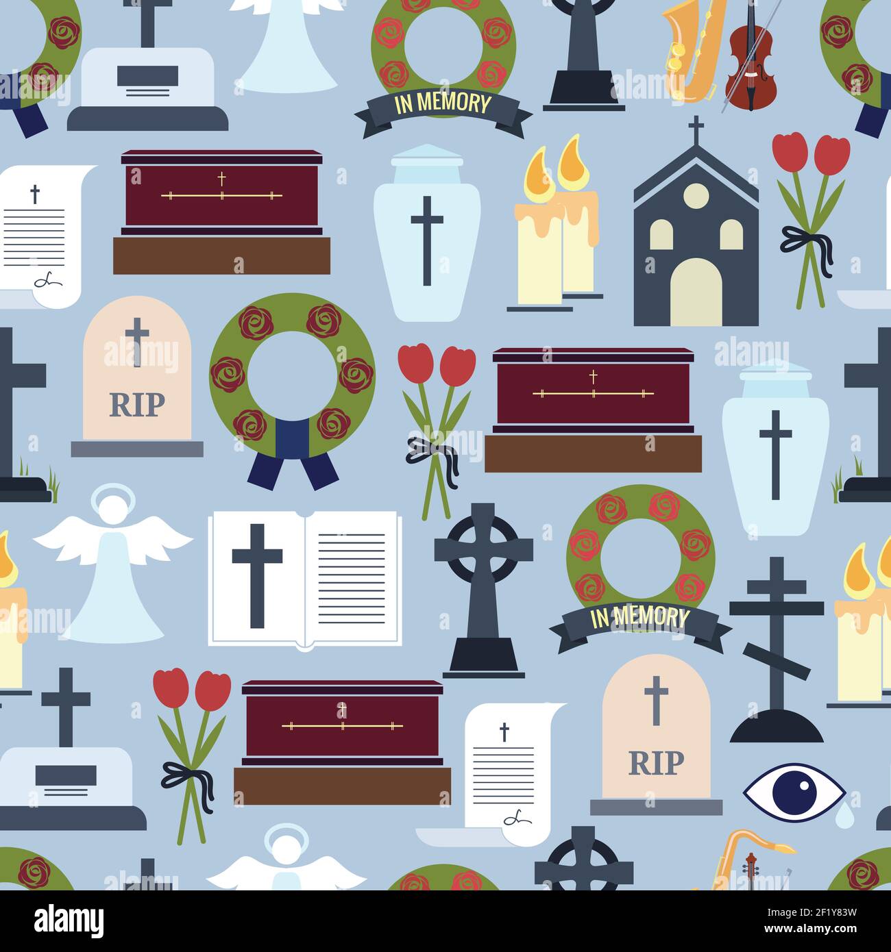 Funerals Stock Vector Images - Alamy