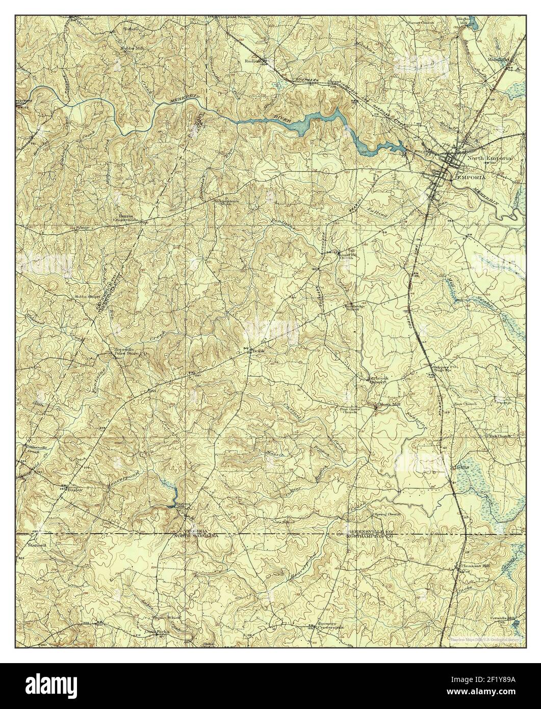 Map of emporia virginia hires stock photography and images Alamy