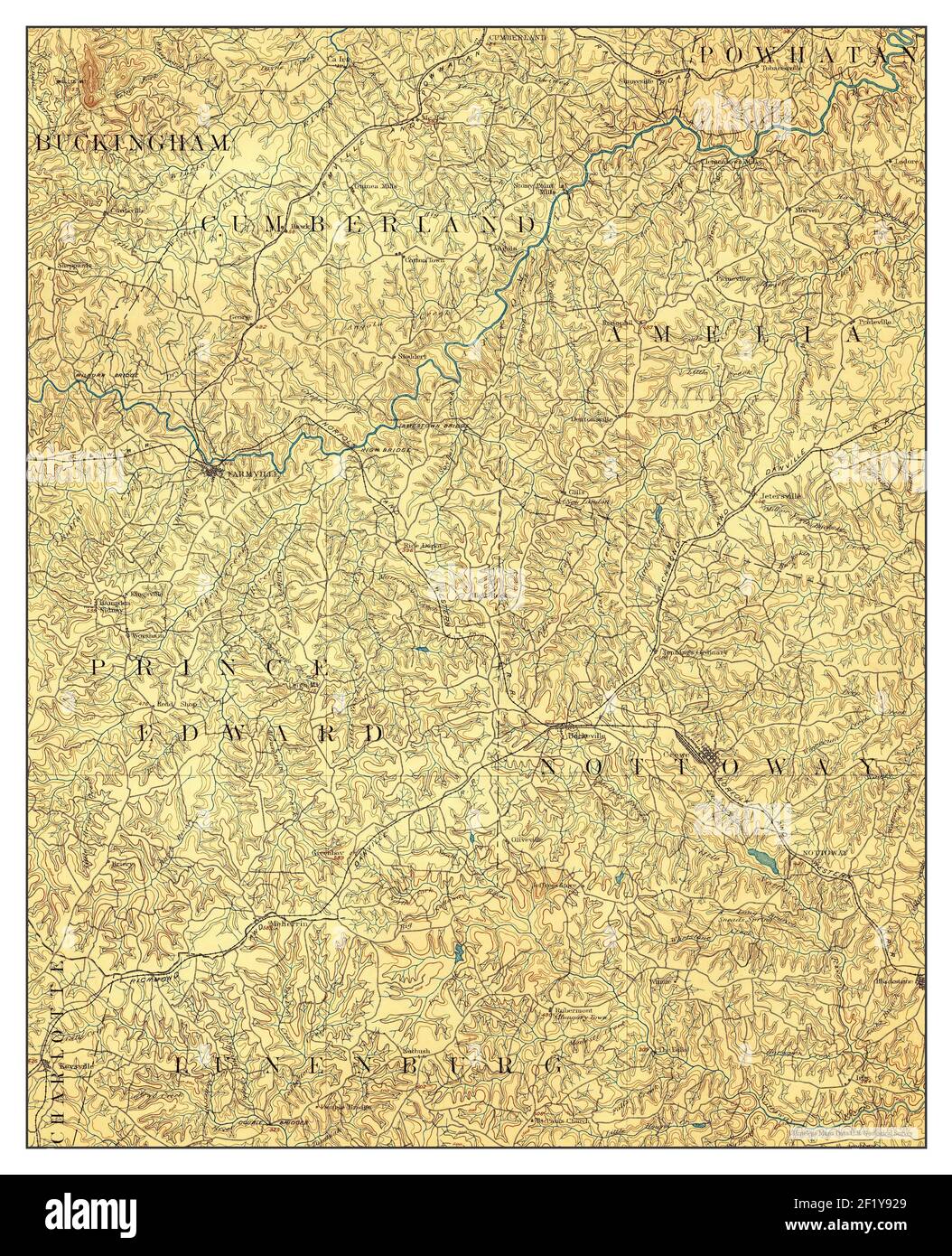 Map of farmville virginia hires stock photography and images Alamy