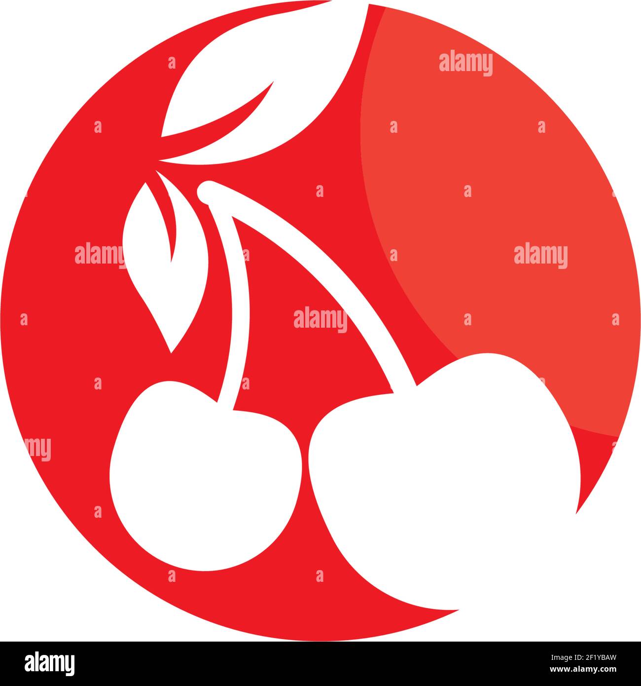 Cherry logo template vector icon illustration design Stock Vector