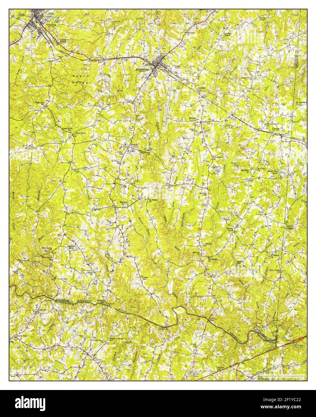 Map of kenbridge virginia Cut Out Stock Images & Pictures Alamy