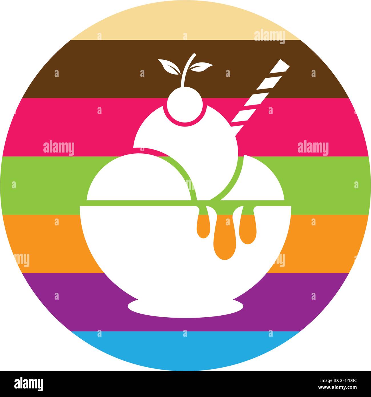 Ice cream vector icon illustration design Stock Vector Image & Art - Alamy