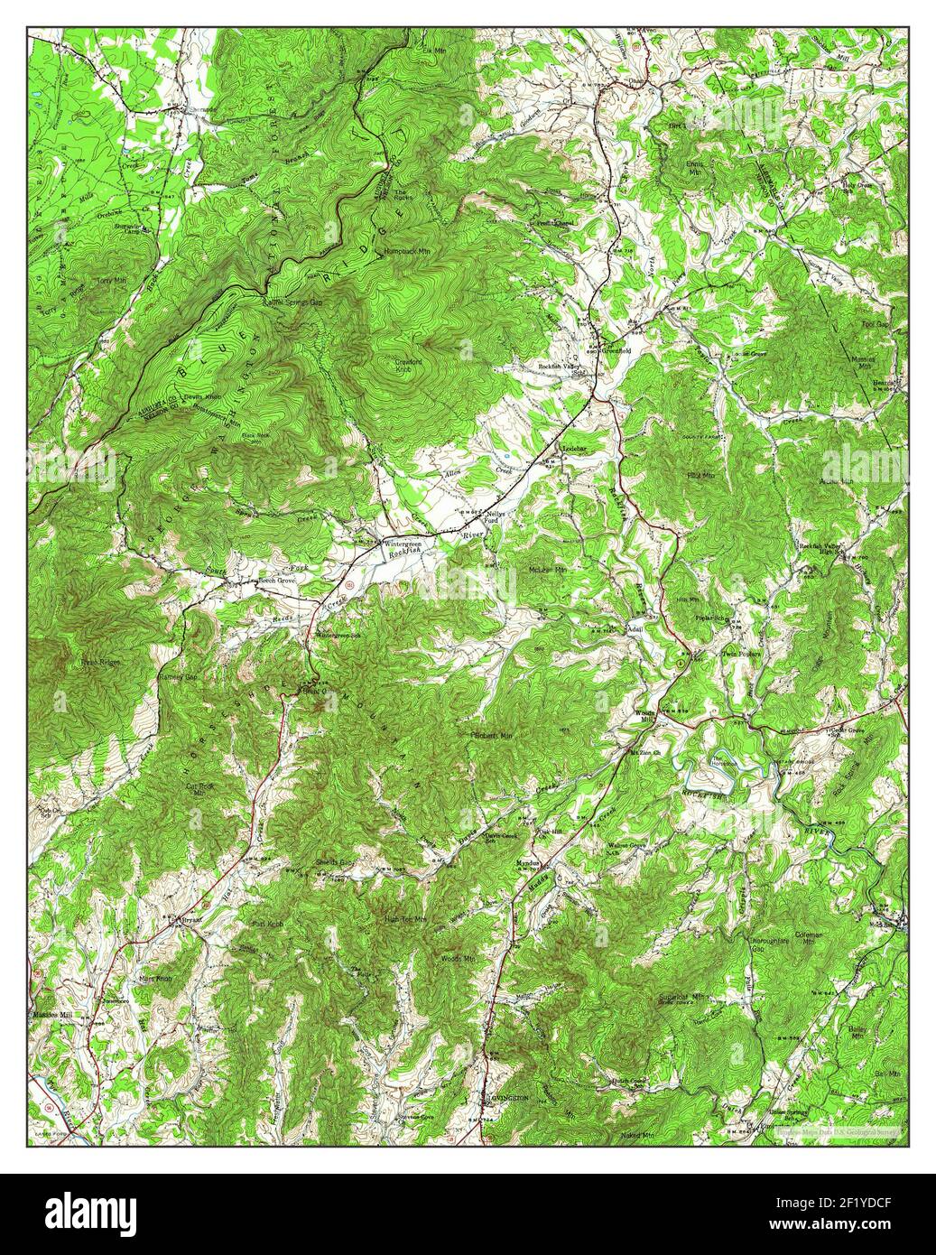 Lovingston map hires stock photography and images Alamy