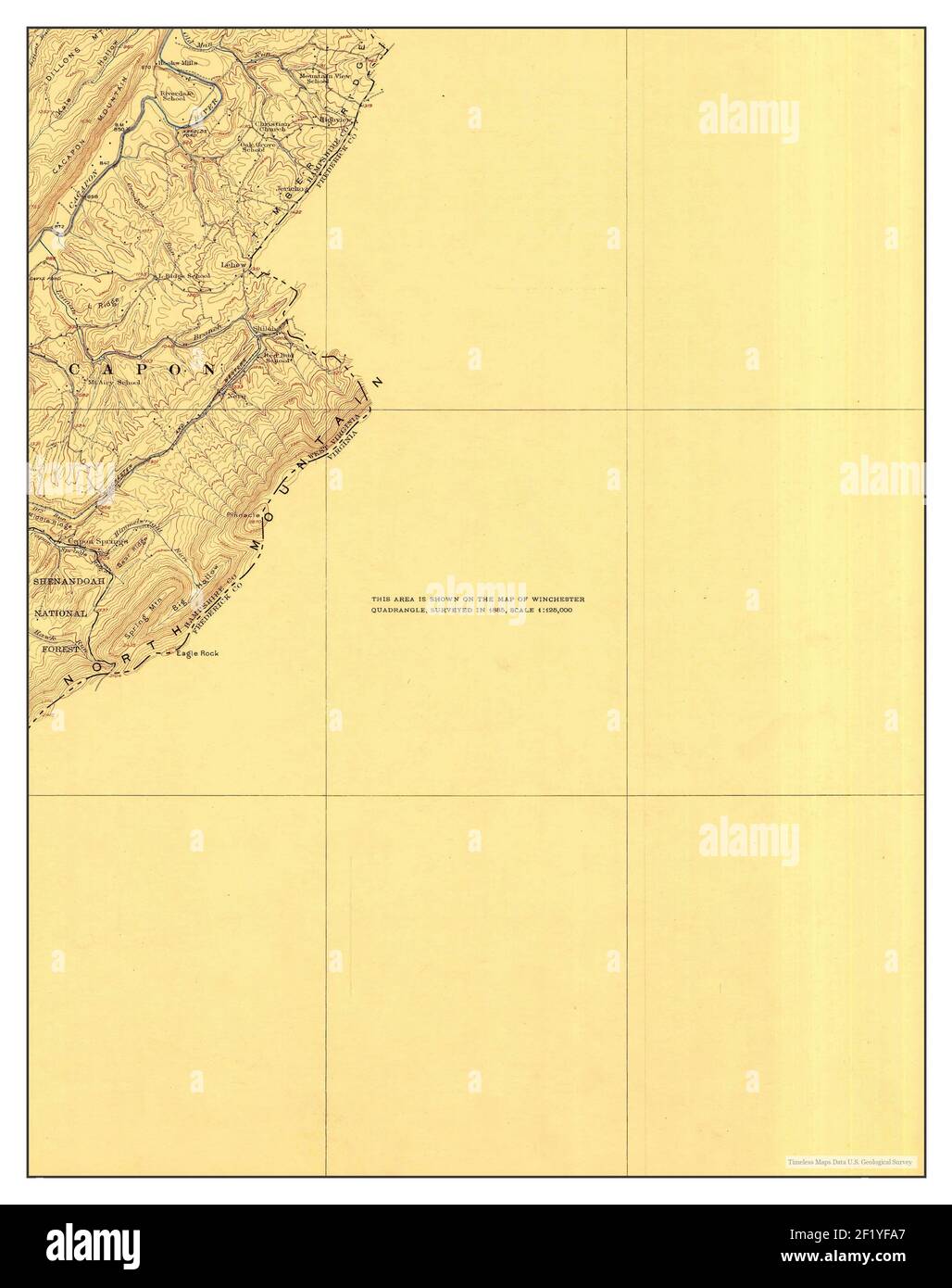 Middletown, Virginia, map 1923, 162500, United States of America by