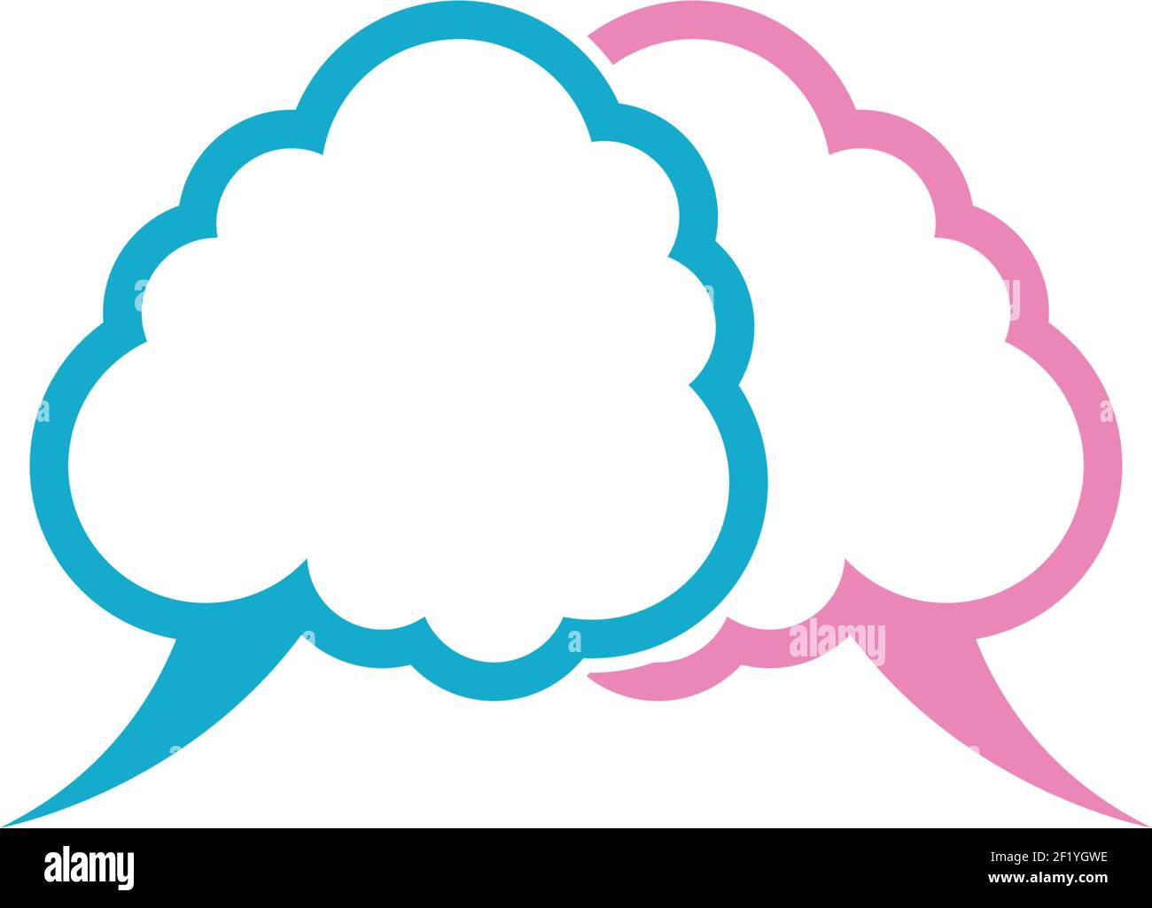 Speech bubble logo template vector icon illustration design Stock ...