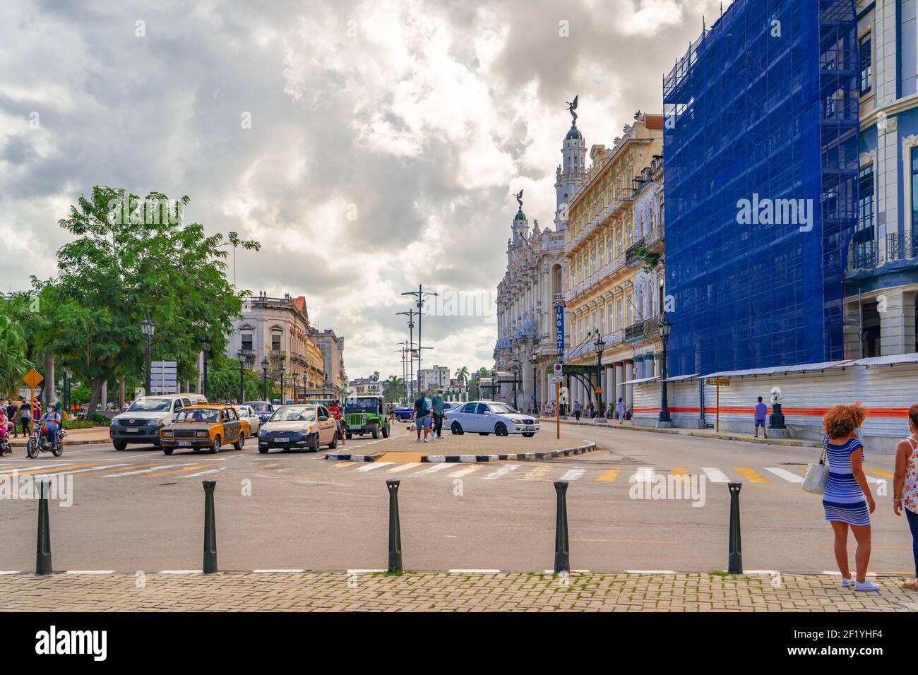 Havana Cuba. November 25, 2020 Horizontal photo of Paseo de Marti