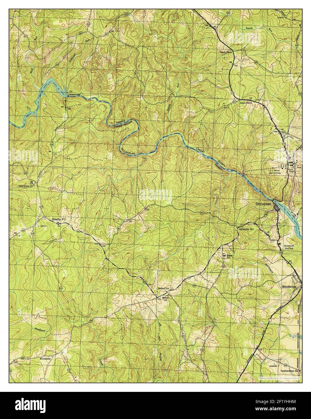 Occoquan, Virginia, map 1944, 131680, United States of America by Timeless Maps, data U.S