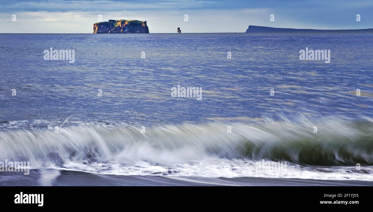 Drangey Island in Skagafjoerdur, Iceland, Europe Stock Photo