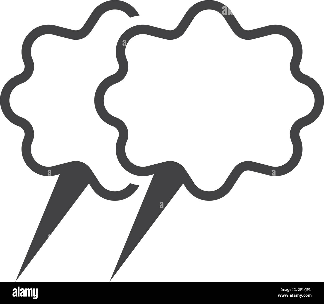 Speech bubble logo template vector icon illustration design Stock ...