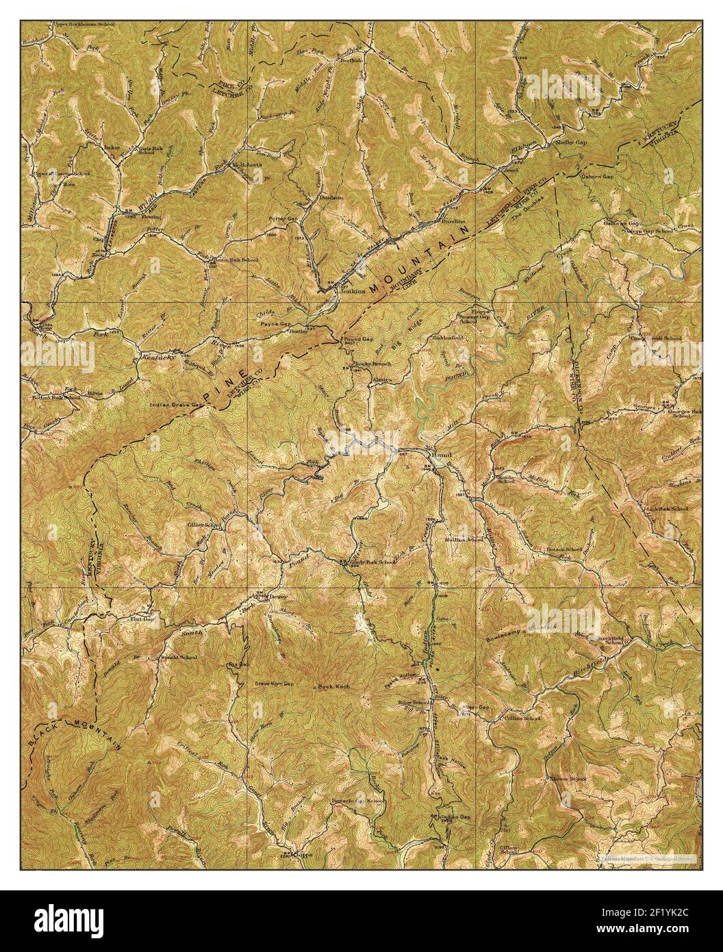 Pound, Virginia, map 1914, 162500, United States of America by