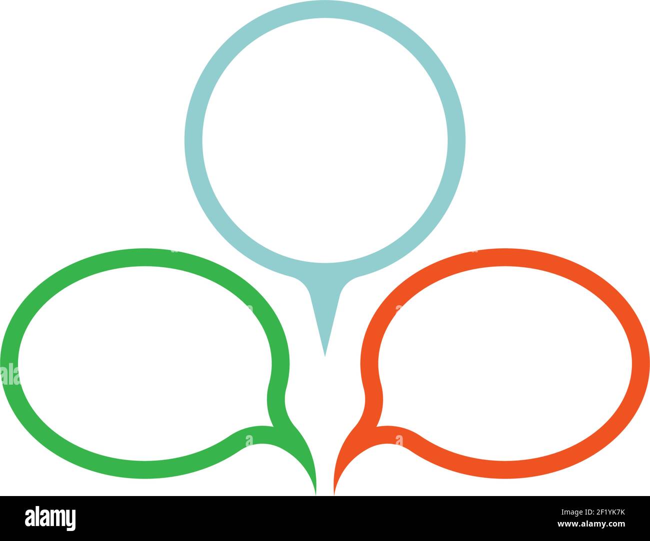 Speech bubble logo template vector icon illustration design Stock ...