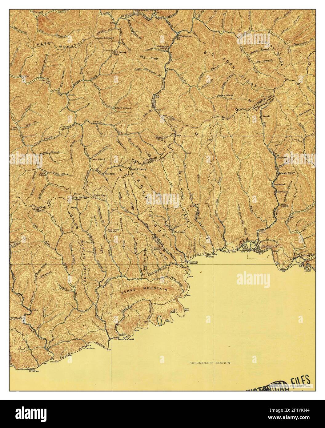 Map of richlands virginia hires stock photography and images Alamy