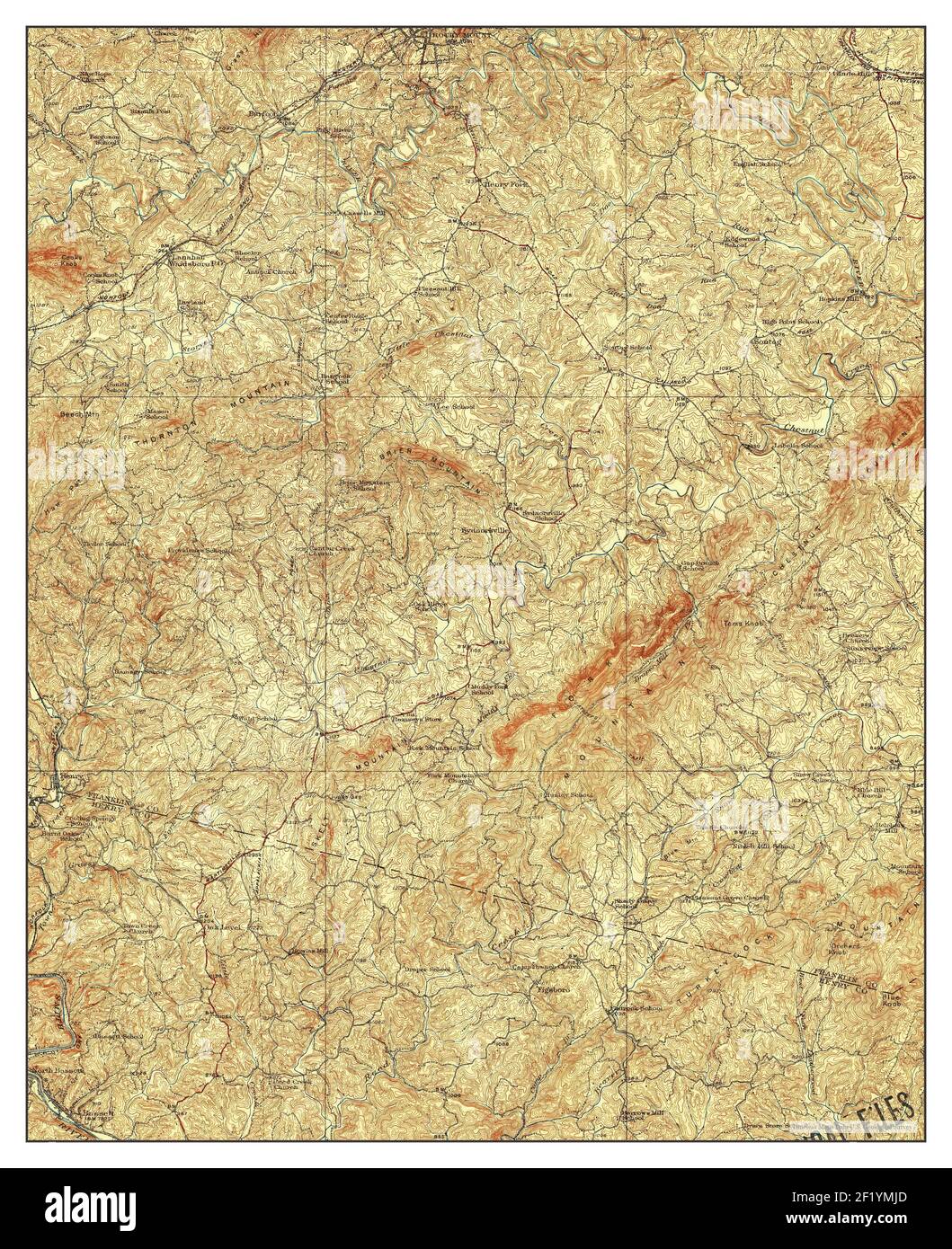 Map of rocky mount virginia Cut Out Stock Images & Pictures Alamy