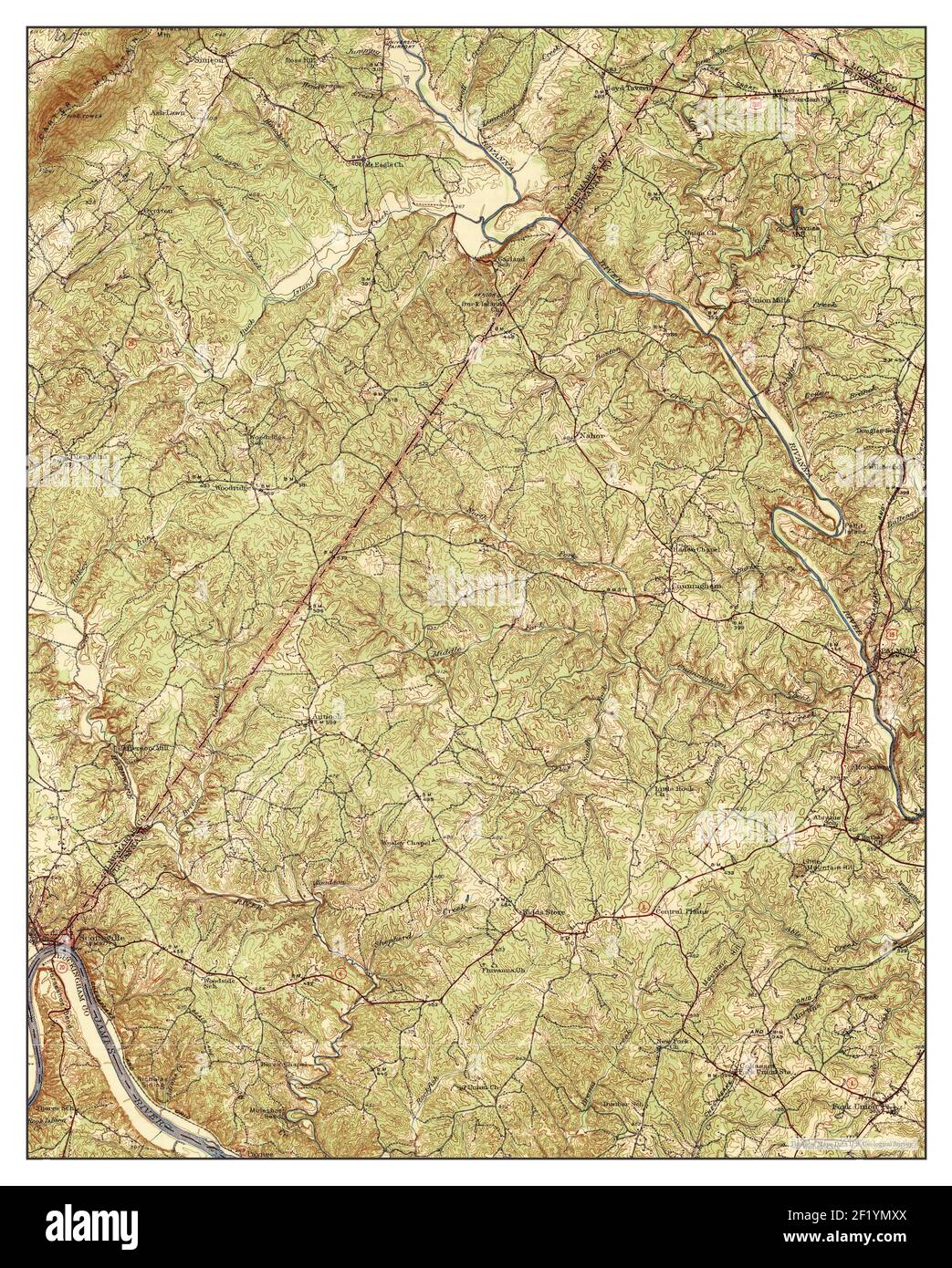 Map of scottsville virginia Cut Out Stock Images & Pictures Alamy