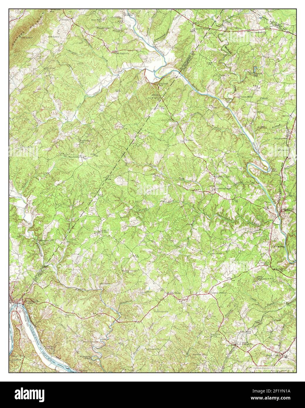 Scottsville virginia map Cut Out Stock Images & Pictures Alamy