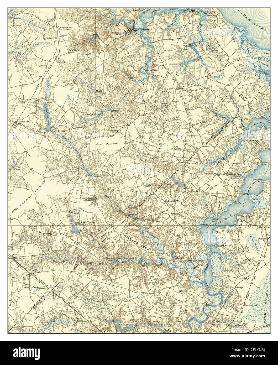Smithfield virginia map hires stock photography and images Alamy