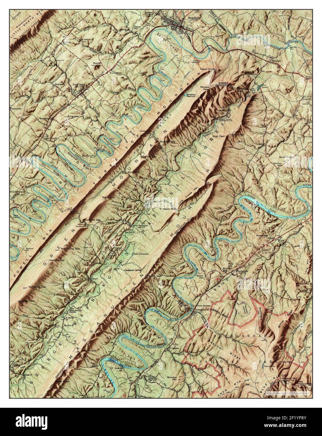 Map of strasburg virginia hires stock photography and images Alamy