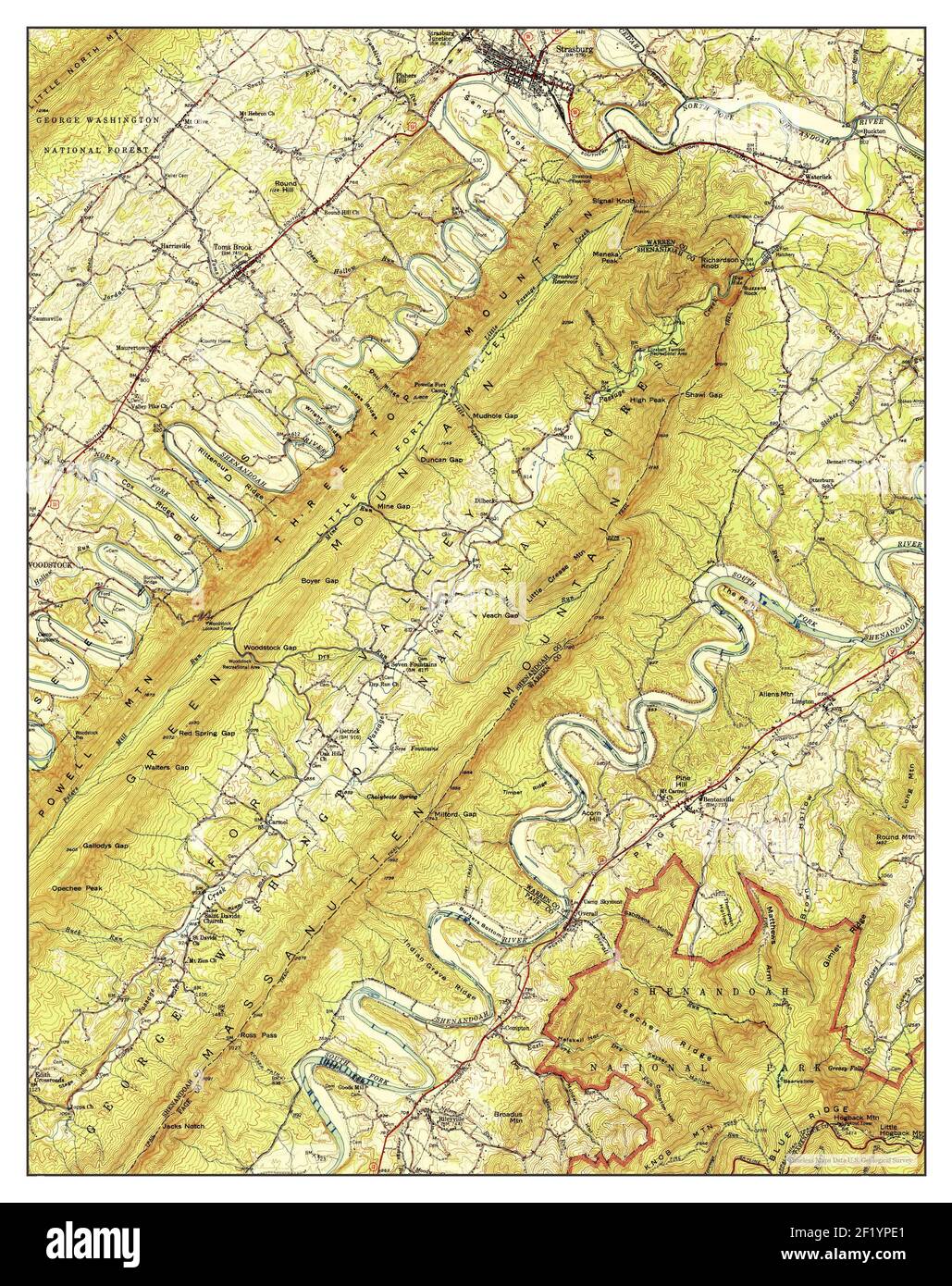 Map of strasburg virginia hires stock photography and images Alamy