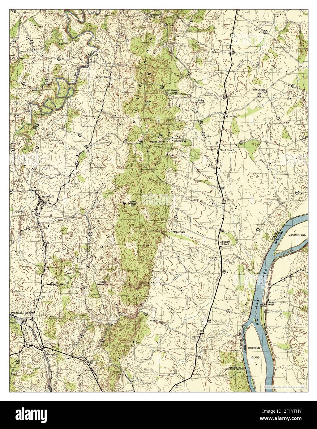 Us Geological Survey Store Waterford, Virginia, Map 1944, 1:31680, United States Of America By  Timeless Maps, Data U.s. Geological Survey Stock Photo - Alamy