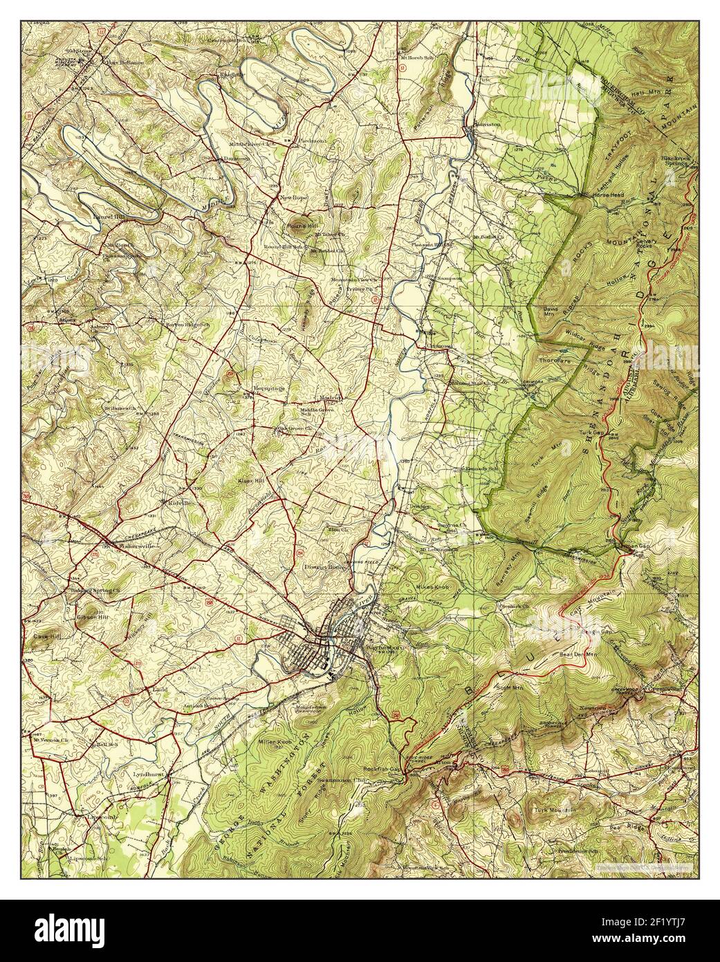 Waynesboro map hires stock photography and images Alamy